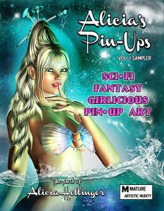 Alicia Hollinger Launches Sexy Sci-Fi, Fantasy, Girlicious Pin-Up Art Book On Amazon
